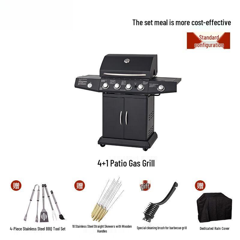 Stainless Steel Gas & Charcoal BBQ Grill