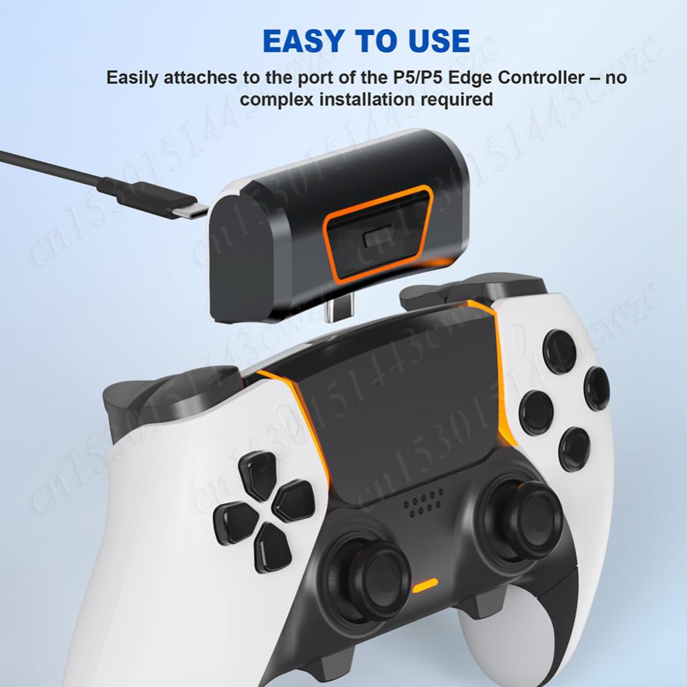 For PS5 Rechargeable Battery 1900mAh Wireless Game Controller Charger LED Indicator Fast Charging for PS Edge Handle Accessories