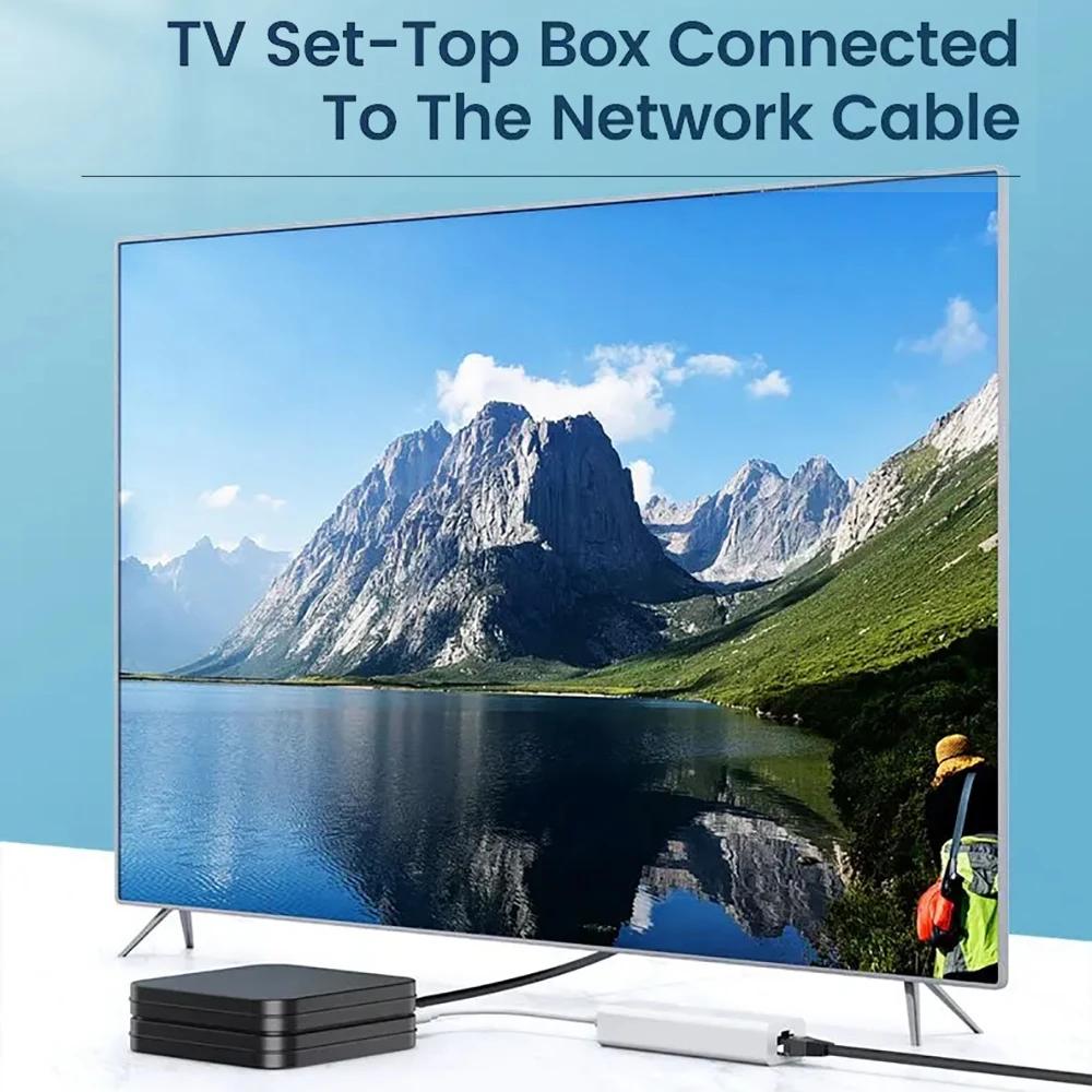 4-in-1 USB HUB USB C Dock Station USB Ethernet Adapter USB To 100Mbps RJ45 USB Splitter OTG Adapter For PC Laptop Macbook Pro