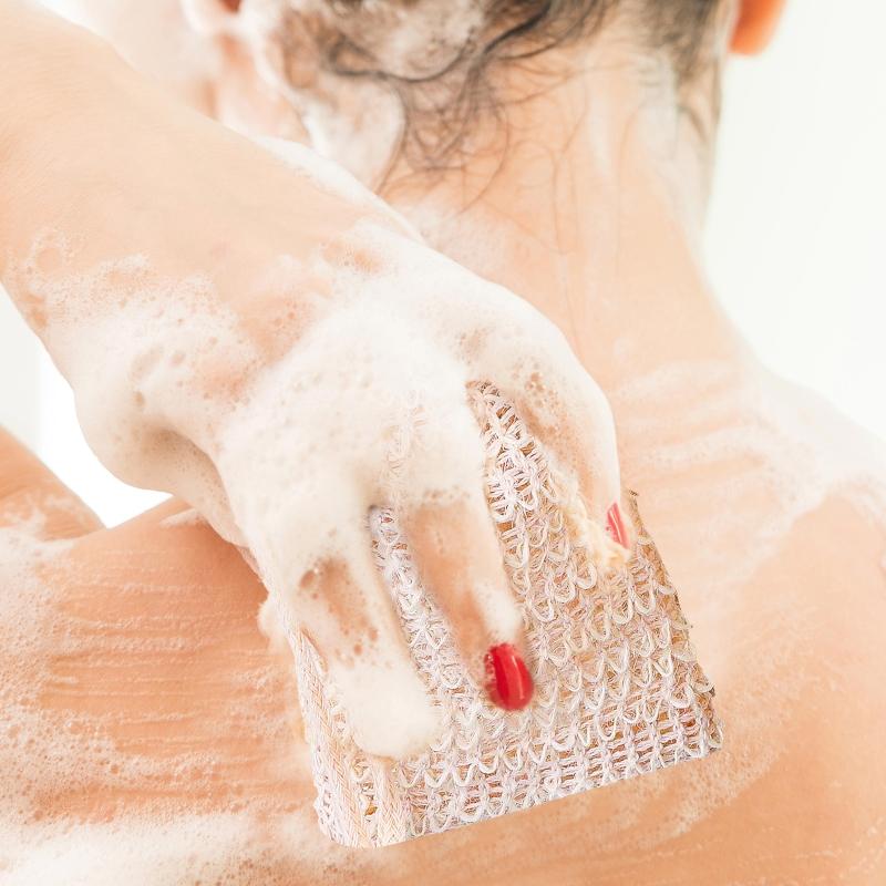 10pcs Exfoliating Soap Bag Natural Sisal Soap Saver Pouch Bag for Shower Reusable Bath Soap Bags with Drawstring Bubble