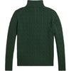 Polo Ralph Lauren Sweater Ribbed Stand Collar Zipper Striped Trim Long Sleeve Kids Kids tops 323981627-001