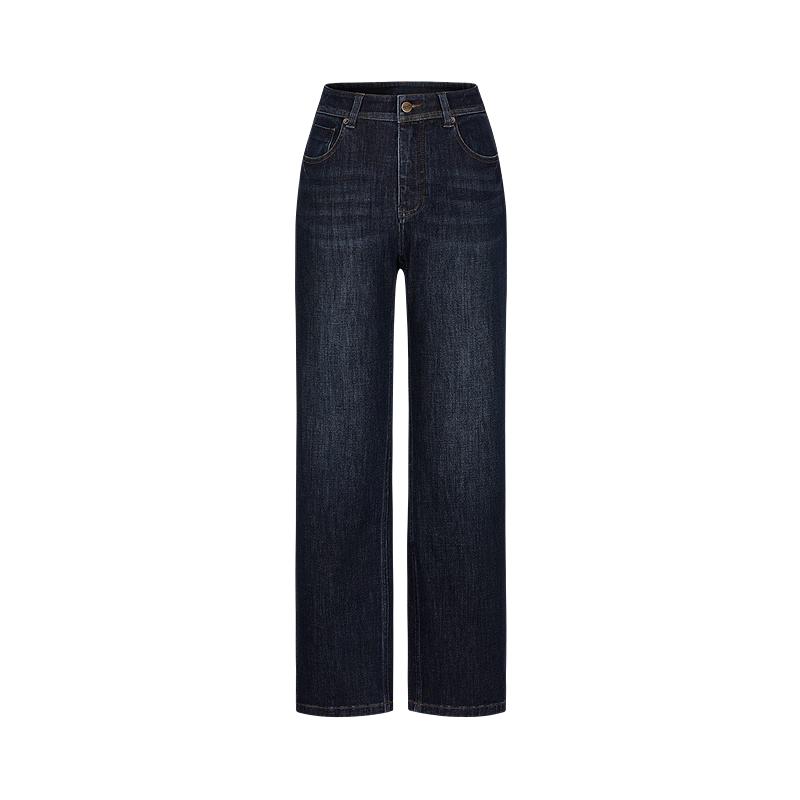 

JIUZI Annaqiao Retro Washed Tapered Jeans for Women M