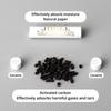 50pcs 6X26MM Activated Carbon Filter with Both Ceramic Caps Smoking Pipe Extra Slim 6MM Activated Charcoal Filters