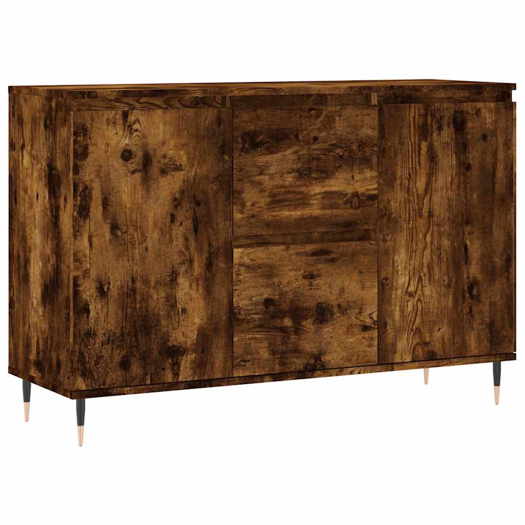 Sideboard Smoked Oak 101.5 X 35 X 70 Cm Wood Based Material