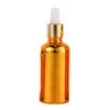 Gold & Silver Electroplated Essential Oil Glass Bottle - Light-Proof, Thickened, Portable Travel Serum Dispenser.