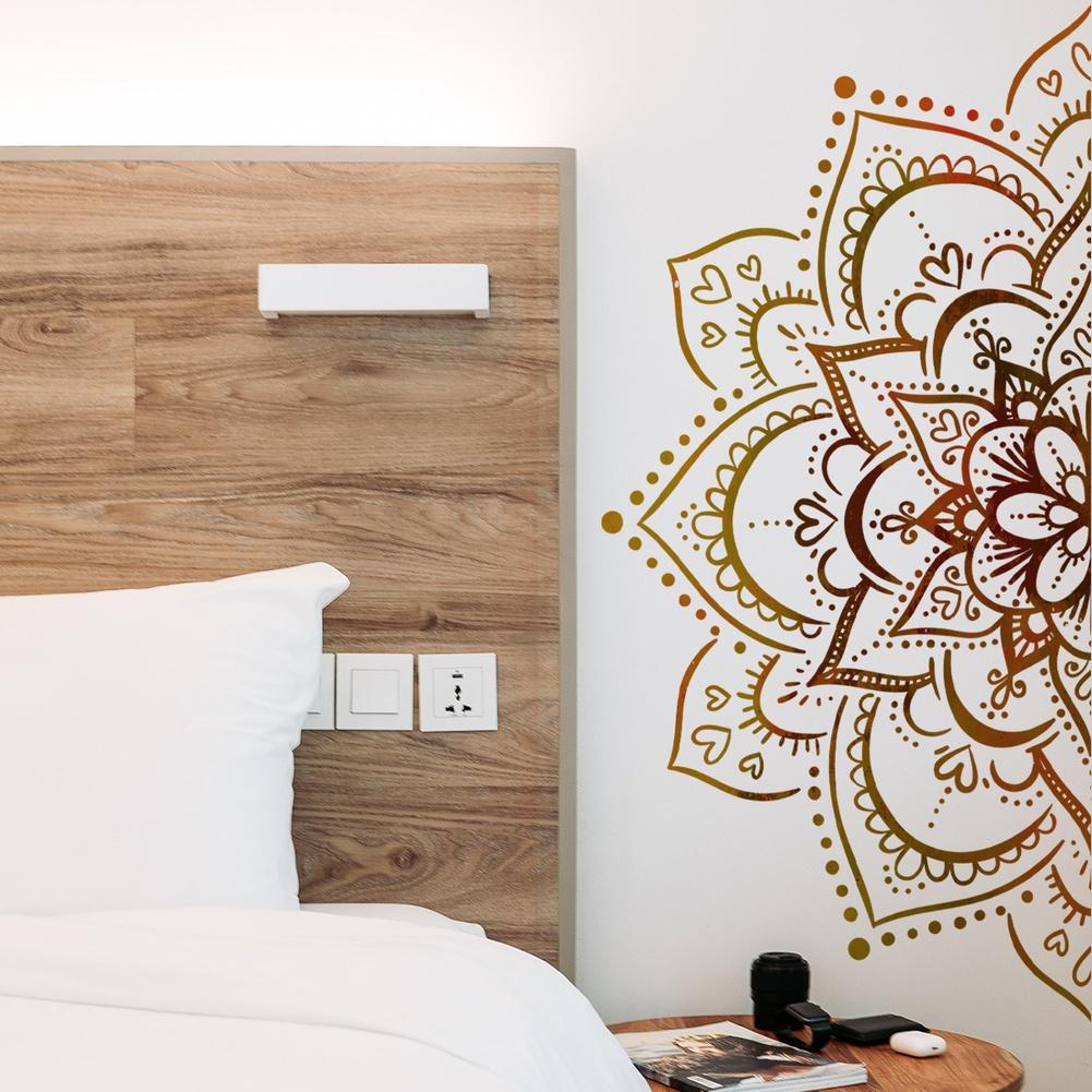 PVC Material Lotus Wall Sticker Mandala Wall Decal