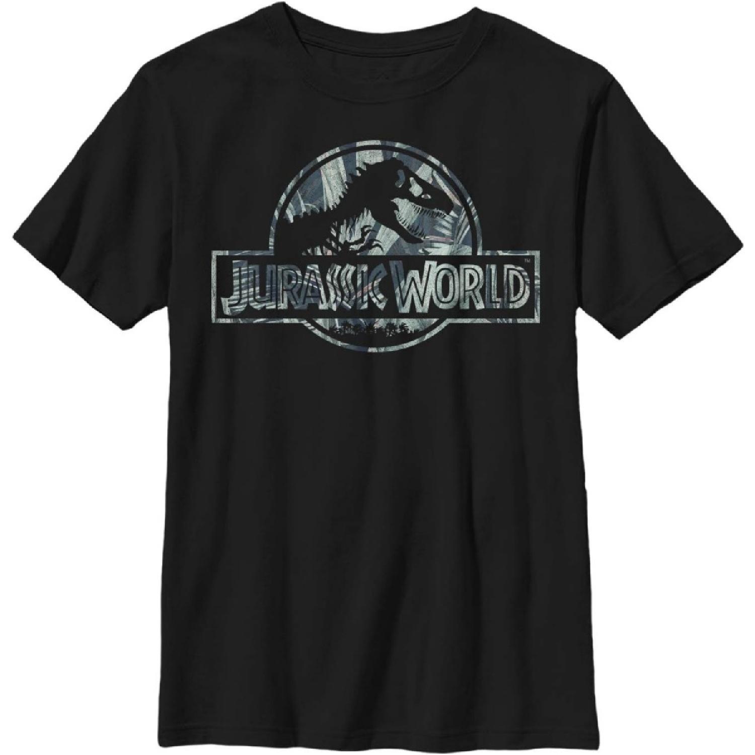 Jurassic World Boys Big Officially Licensed Tropic World Graphic Tee S