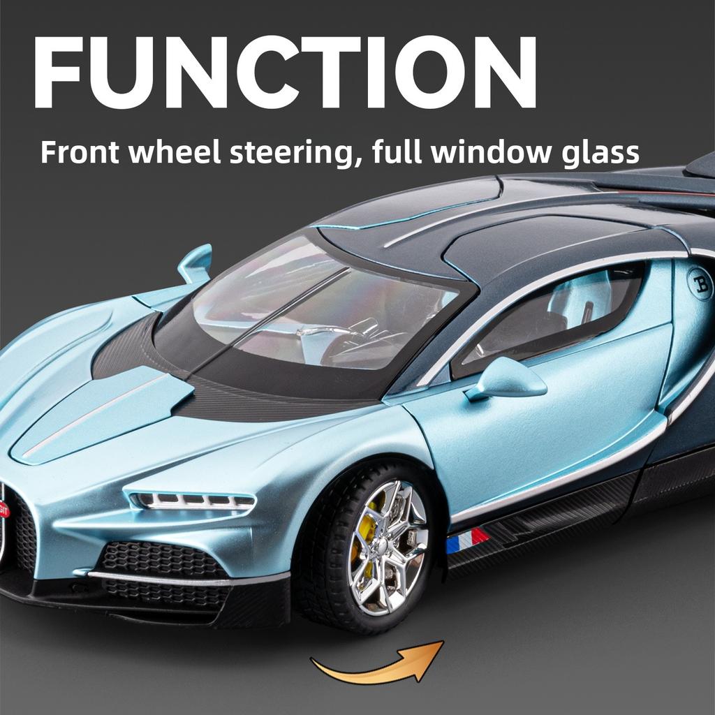 1:24 Tourbillon Car Model Simulation Alloy Supercar Model Children's Toy Boy Racing Car Collection