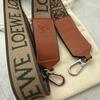 Used Excellent Condition LOEWE Shoulder Strap, Jacquard Anagram, Leather, Logo