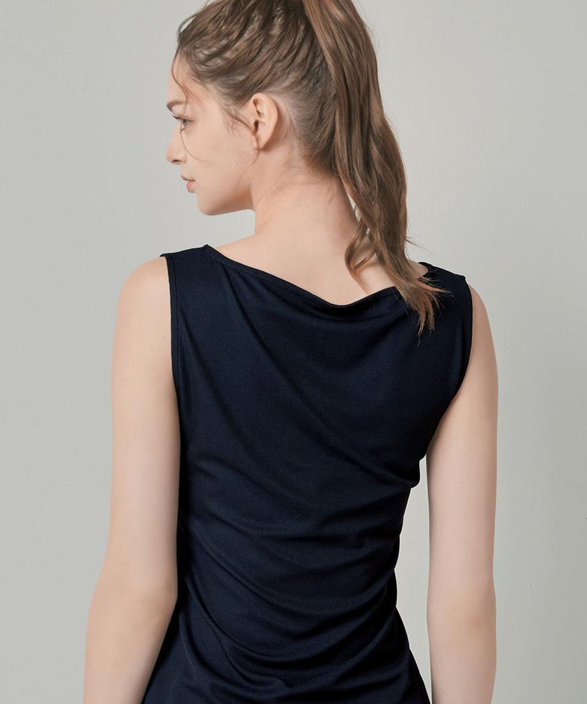 BYC Natural Cooling Boat Neck Sleeveless Top