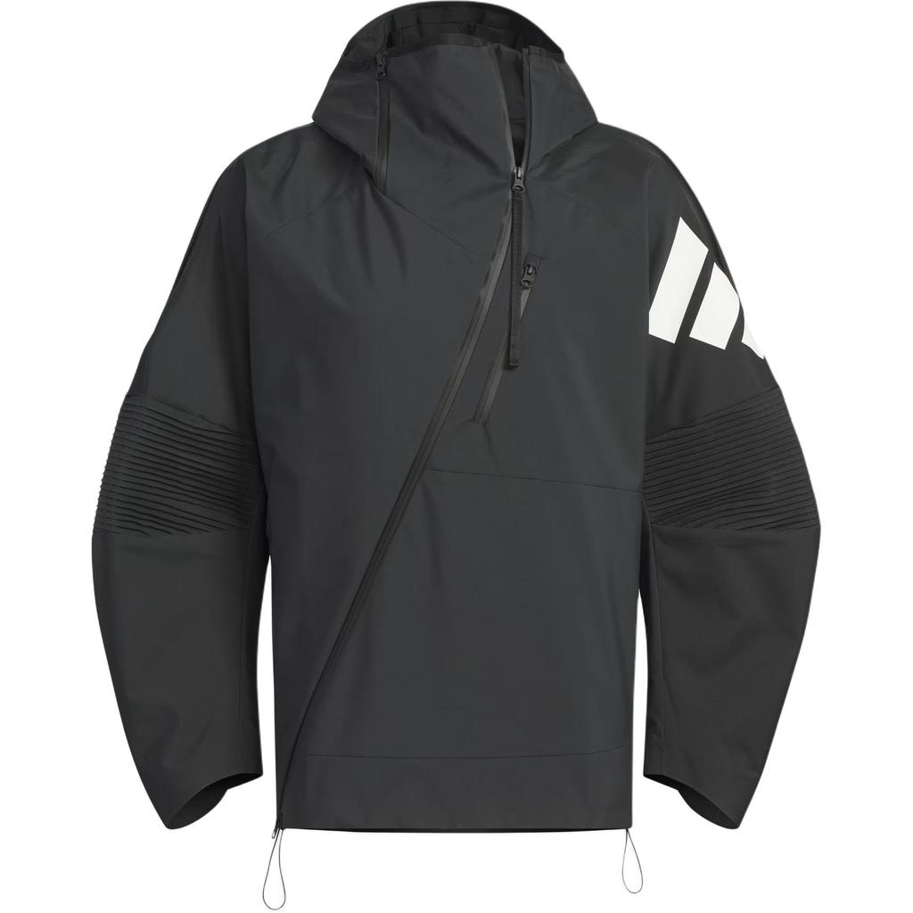 Adidas FW24 Future Style Pre Jacket Series Sports Casual Hooded Long Sleeve Multi-Pocket Jacket Men Jackets Black JN3424