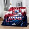 Bayern Munich Jersey Personalized Text Blanket Multi-purpose Customizable Blanket Soft & Cozy for Seaside Nap Home Decor Living Room for All Occasions