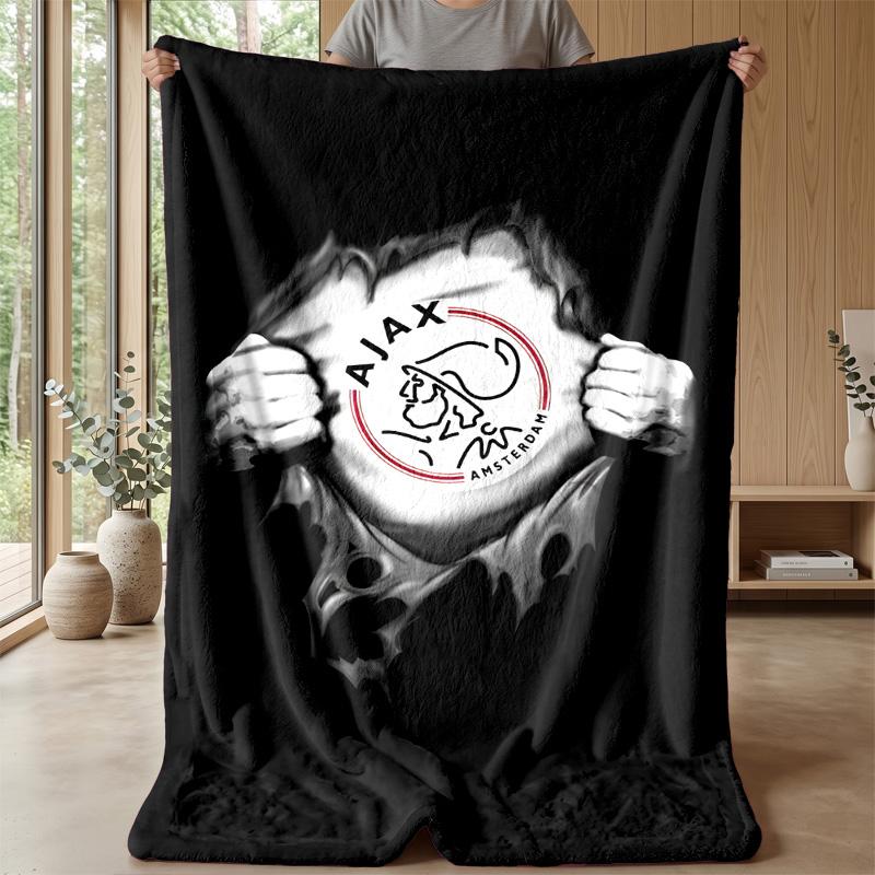 Ajax Amsterdam Theme blanket Soft Flannel Fleece Blanket Warm Lightweight Throw Blanket for Home Sofa Bed