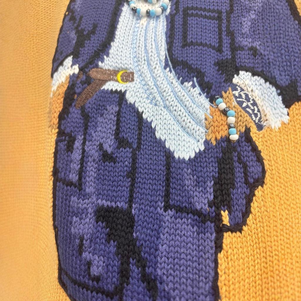 R-L Pure Cotton Heavy-Duty Bear Sweater for Women - 2025 Autumn/Winter Collection