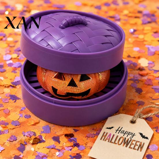 Relaxation Hand Toy Halloween Dumpling Stress Relief Toy, Pumpkin Ghost Steamed Bun Squeeze Reliever Sensory Ball Fidget Party Favors Anxiety