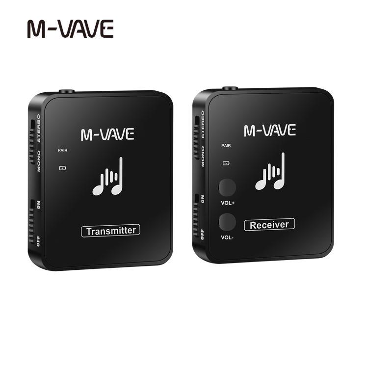M-vave WP-10 Wiederaufladbarer 2,4G Kabelloser Ohrhörer-Monitor mit Sender & Empfänger