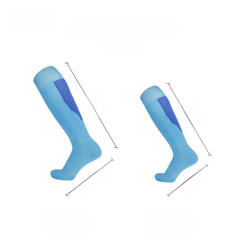 Șosete de Fotbal Respirabile cu Dungi: Primăvară/Vară, Peste genunchi, Absoarbe transpirația, Îmbrăcăminte de Antrenament și Casual pentru Adulți și Copii