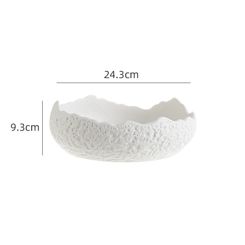 Ceramic Dinner Plate Restaurant Thick Soup Salad Bowl Pasta Bowl Snack Plate Dessert  Sashime Display Plate Ceramic Tableware