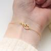 Light Luxury Infinity Symbol Diamond Heart Bracelet For Women Fashion Heart Shaped Bangle Romantic Gift Jewelry