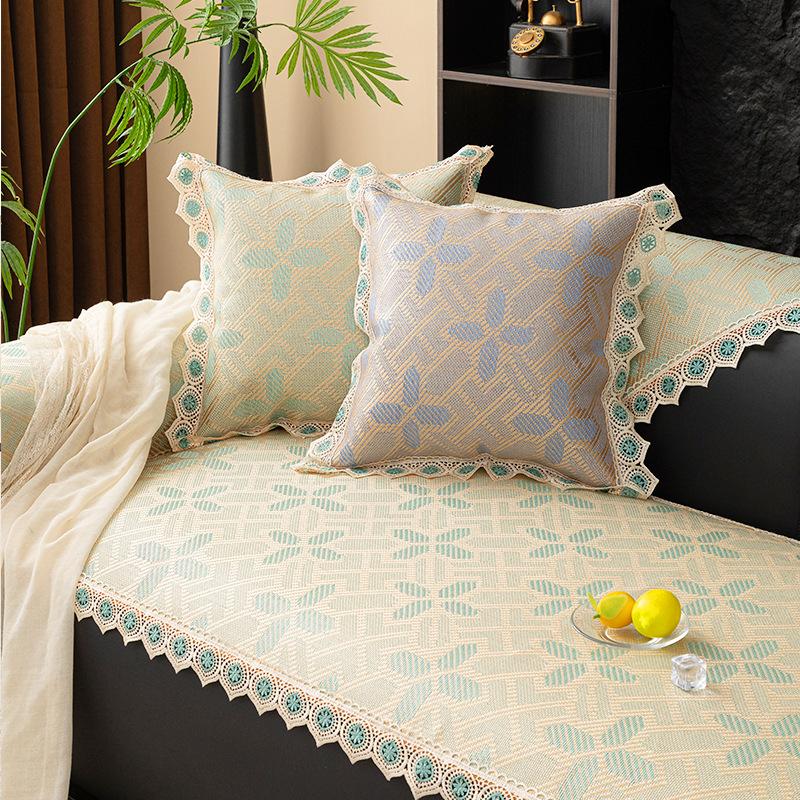 New Summer Rattan Mat Sofa Cushion Mat Non-Slip Seat Cushion Simple Modern Summer Cover Towel Cover Cloth