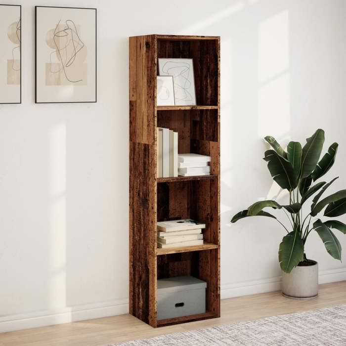 VidaXL Bookcase Old Wood 40x30x152 Cm Engineered Wood, Shelf, Bookshelf, Book Support, Cabinet of 857883