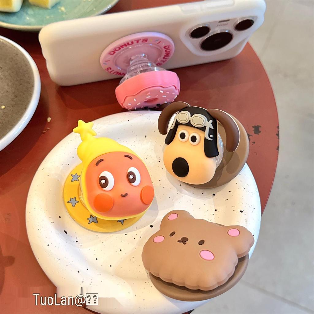 Korean 3D Silicone Cartoon MagSafe Stand with Strong Magnetic Adsorption