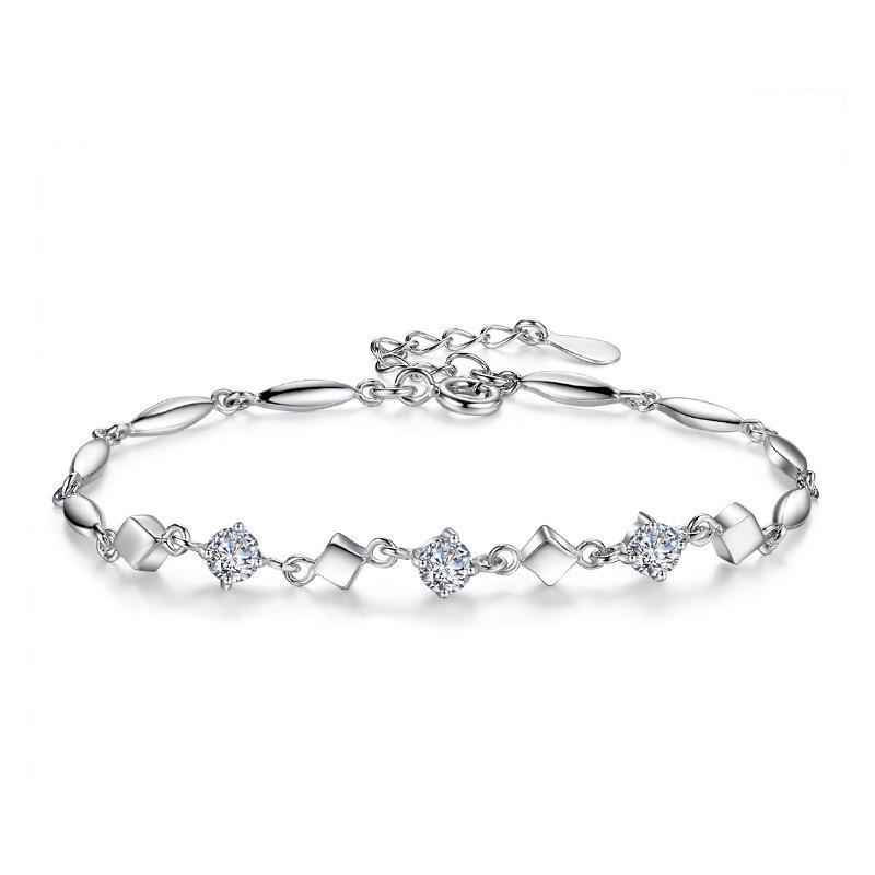 Cubic Zirconia Friendship Bracelet: Versatile, Fashionable Gift for Women, Students, Sisters, or Girlfriend