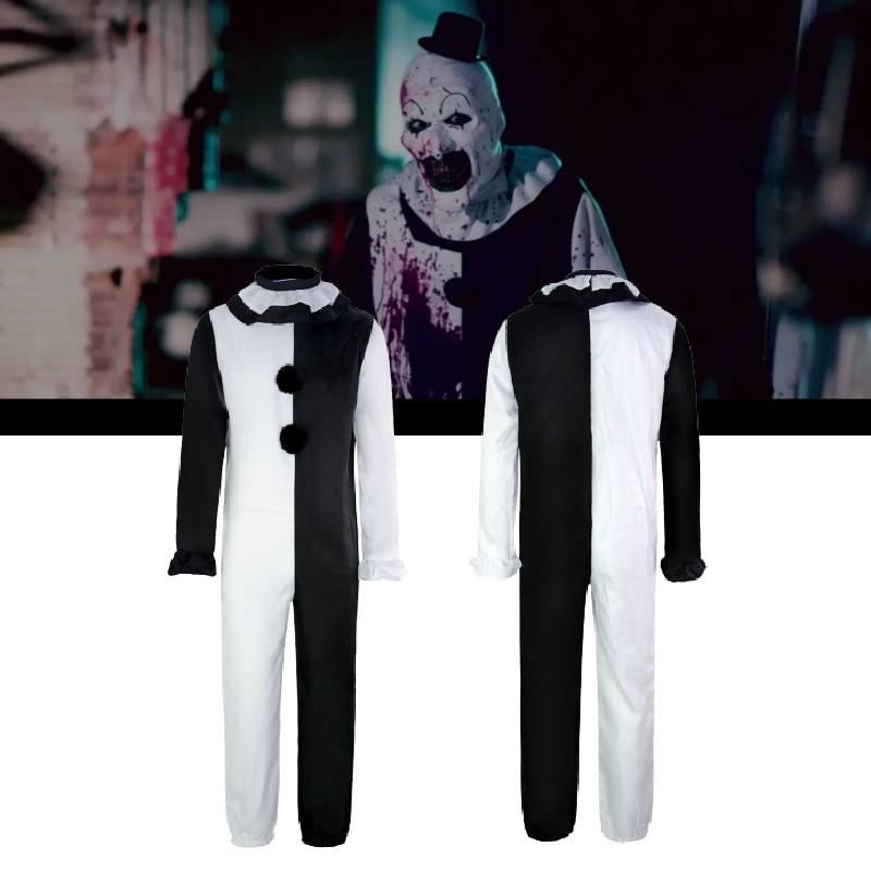 Terrifier Halloween Cosplay Clown Horror Role Play Adult Bodysuit Party Costume