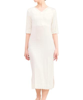 One Kimono Japanese Japanese Cold Heat Toray L Size [SOUBIEN] Underwear, Piece, Women's Slip, Innerwear, Kimono, Underwear, Innerwear, White, 3/4