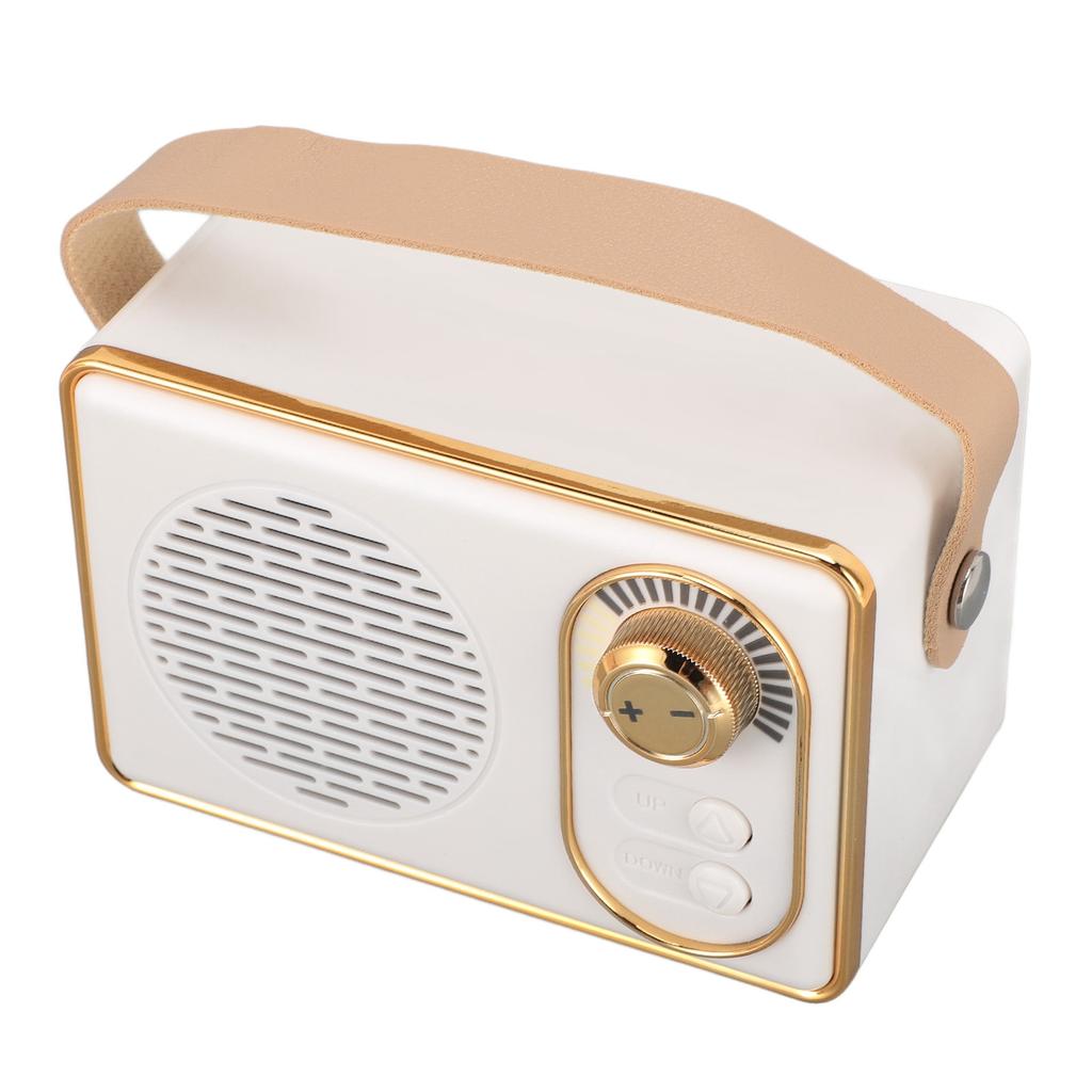 Portable Speaker Cute Old Fashion Wireless Stereo Sound 500mAh Retro Speaker for Desktop Bedroom