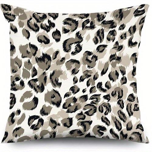 Home Decor Leopard Print Square Pillow Covers for Decor Pattern Cushion Cover Suitable for Sofa Bedroom Car Pillow Cover
