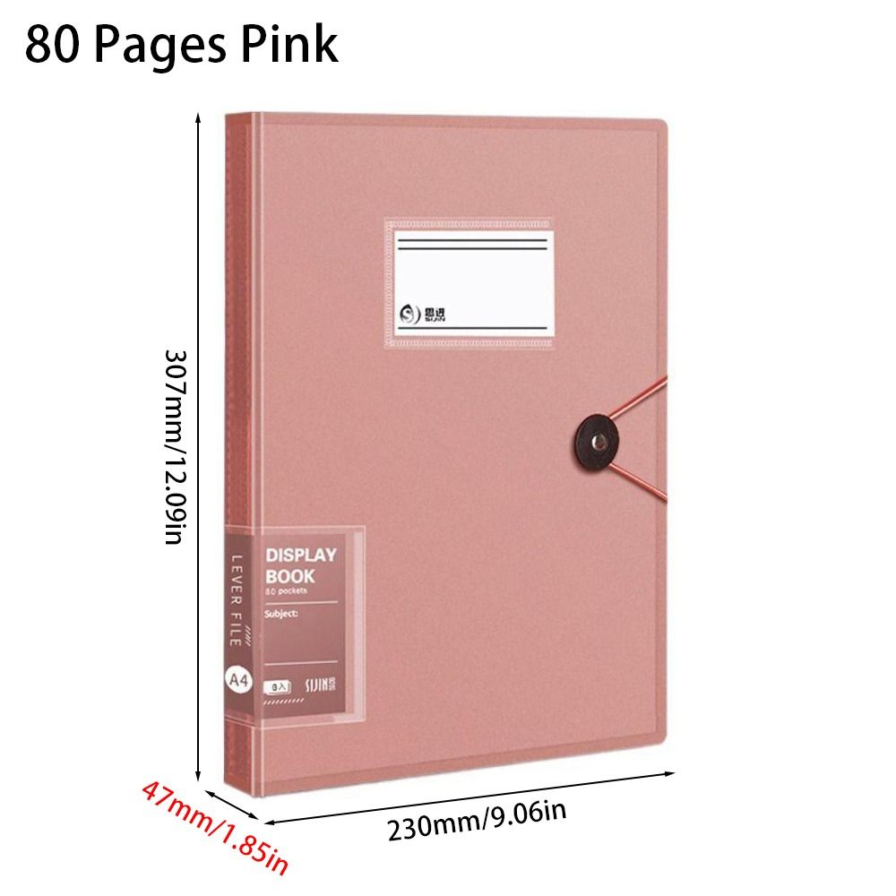 1Pcs Transparent Insert Paper A4 File Folder A4 Document Organizer Bag  for Office School Stationer