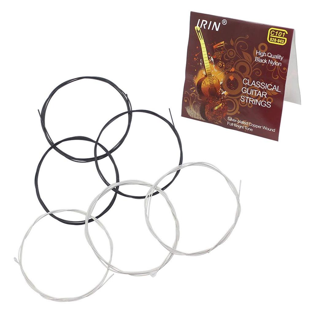 Black Nylon Classic Guitar Strings 3 Full Set