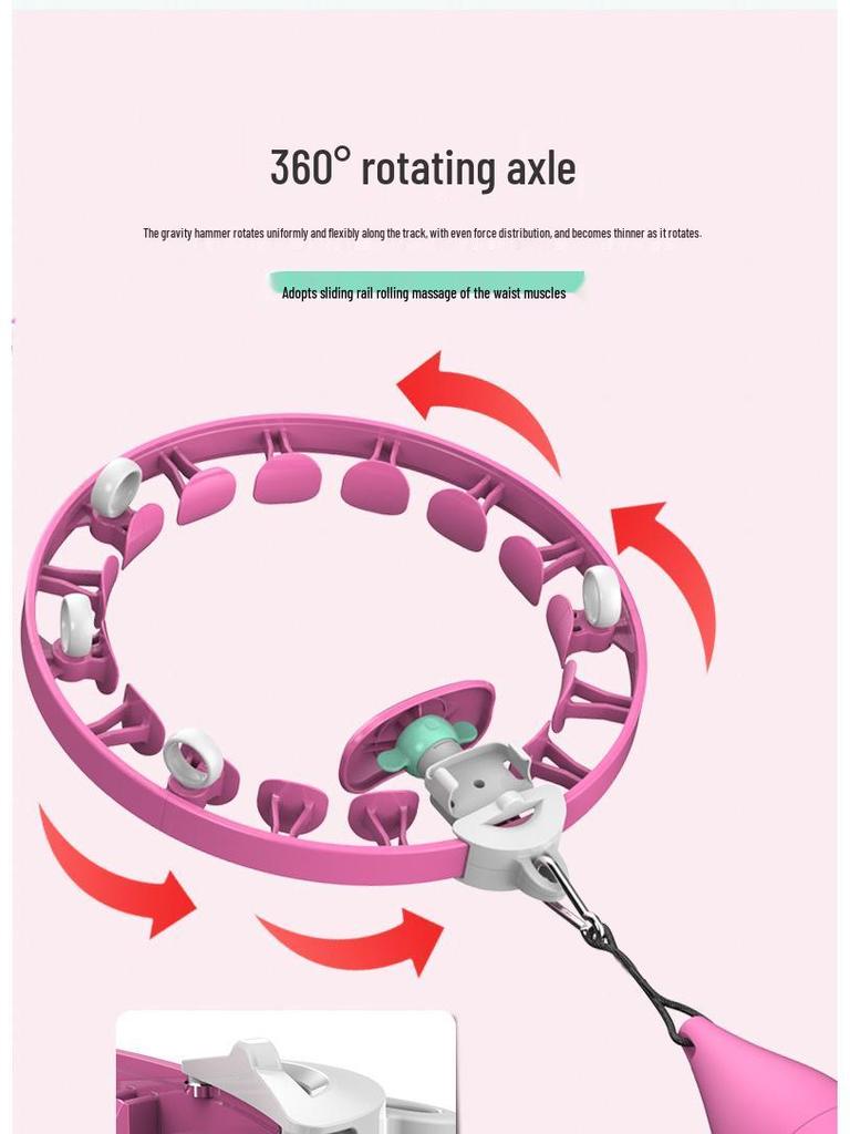 Waist-Slimming Detachable Counting Hula Hoop: Lazy Person’s Abdomen and Fat-Burning Fitness Tool