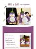 Transformable Penguin Eggplant Plush Toy - Cute Gift for Girls