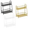 2 Tiers Spice Storage Rack, Seasoning Storage Shelf, Rustproof Bathroom Countertop Organizer for Lotions Make Up Shampoo