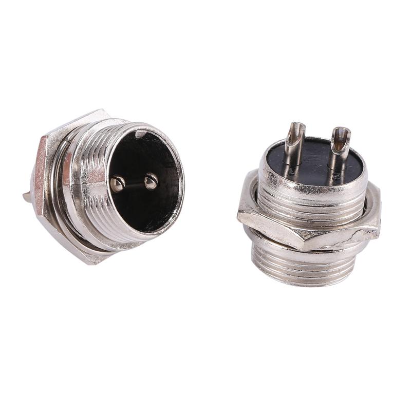 

Universal Panel Mount 16Mm 2Pin Aviation Connectors Plugs 10 Pcs-B61B