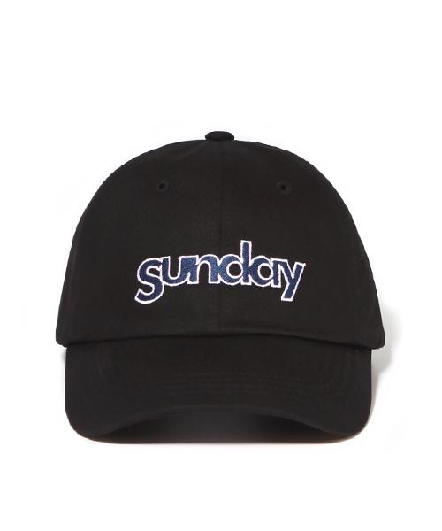 SUNDAY HOBBY CLUB Sunday Vintage Logo Curved Cap - Black