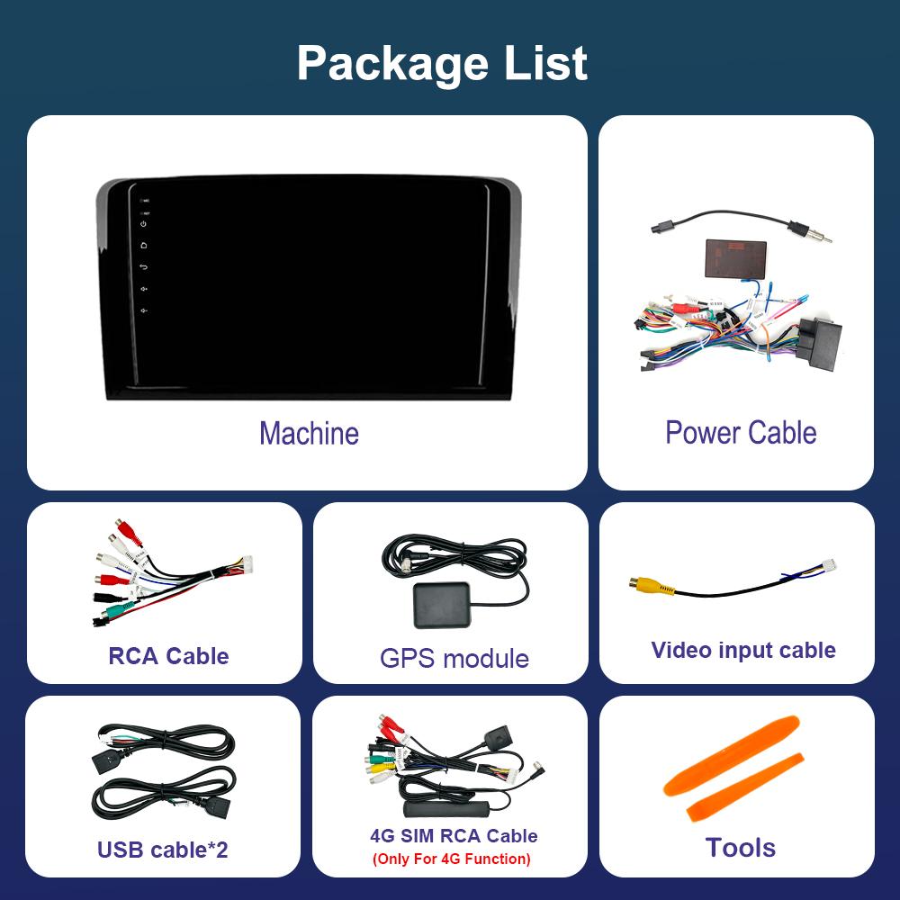 Android Car Radio Multimedia Video Player for Mercedes Benz GL ML W164 ML350 ML500 X164 GL35 GL45 2005 - 2012 GPS Navigation