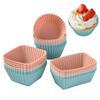 24Pcs Creative Silicone Muffin Molds Colorful Lunch Box Dividers  Baking Tool