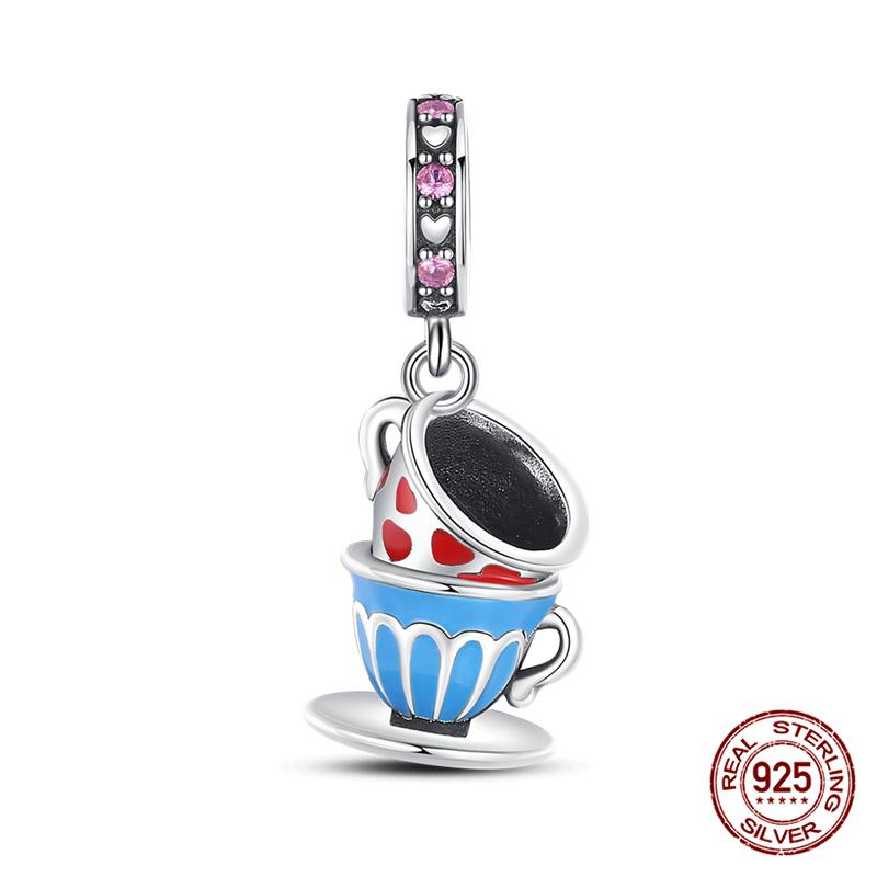 Fit Originalbracelet Coffee Collection Beaded Candy Coffee Pendant Charm Diy Jewelry Making Women Giftcopper