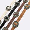 New Western Style Beads Vintage Accessories Belt Round Boho Turquoise Women's Waist Rope