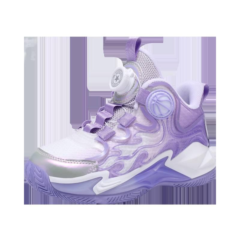 Boys and girls sneakers summer breathable mesh children's basketball shoes medium and older children's actual combat wear-resistant shock absorption