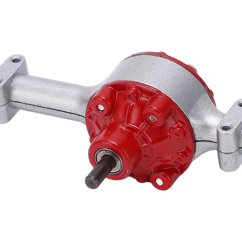 Metal Rear Bridge Axle Drive Shaft for WPL D12 RC Car Upgrade Parts Accessories(Black Red )