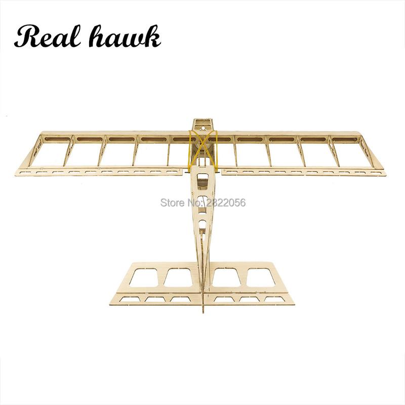 Real hawk Scale RC Balsawood Airplane Laser-cutting mini STICK 580mm Balsa Kit DIY Building Wood model