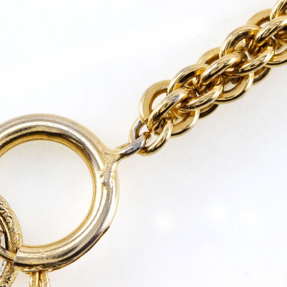 CHANEL long Necklace vintage Plated Gold 144g Women Used