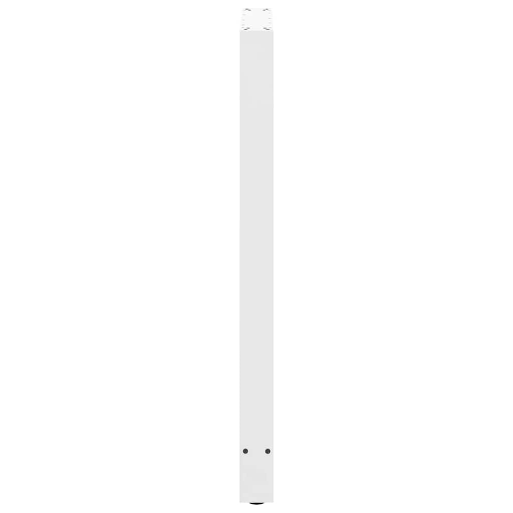 Vidaxl Nogi Do Stolika Kawowego, Białe, 2 Szt., 60X(110-111) Cm, Stal