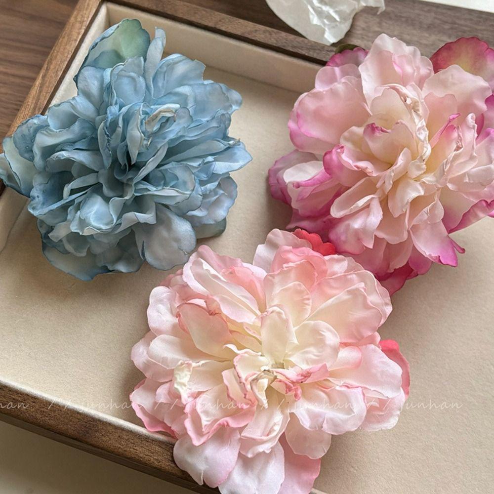 Cloth Rose Hairpin Bohemian Style Girl Hair Clip Sweet Simulation Flower Hair Clip  Seaside