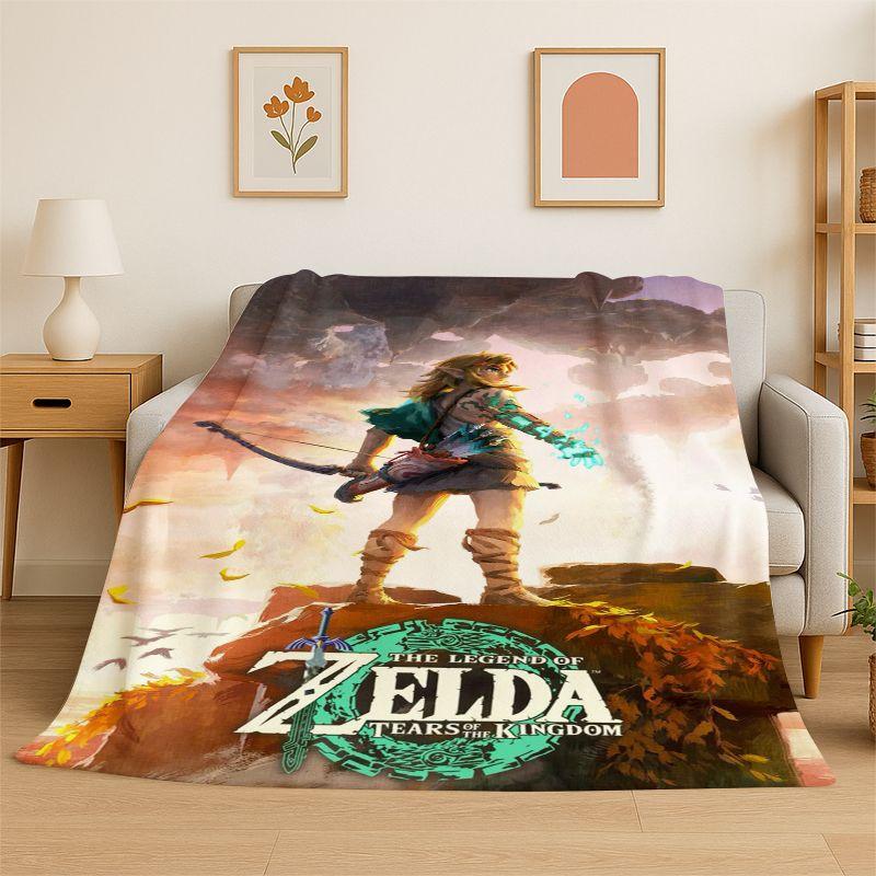 Classic Z-Zelda Cartoon Games Soft Flannel Throw Blanket,Cozy Blanket for Bed,Couch,Sofa,Bedroom,Living Room,Picnic Camping