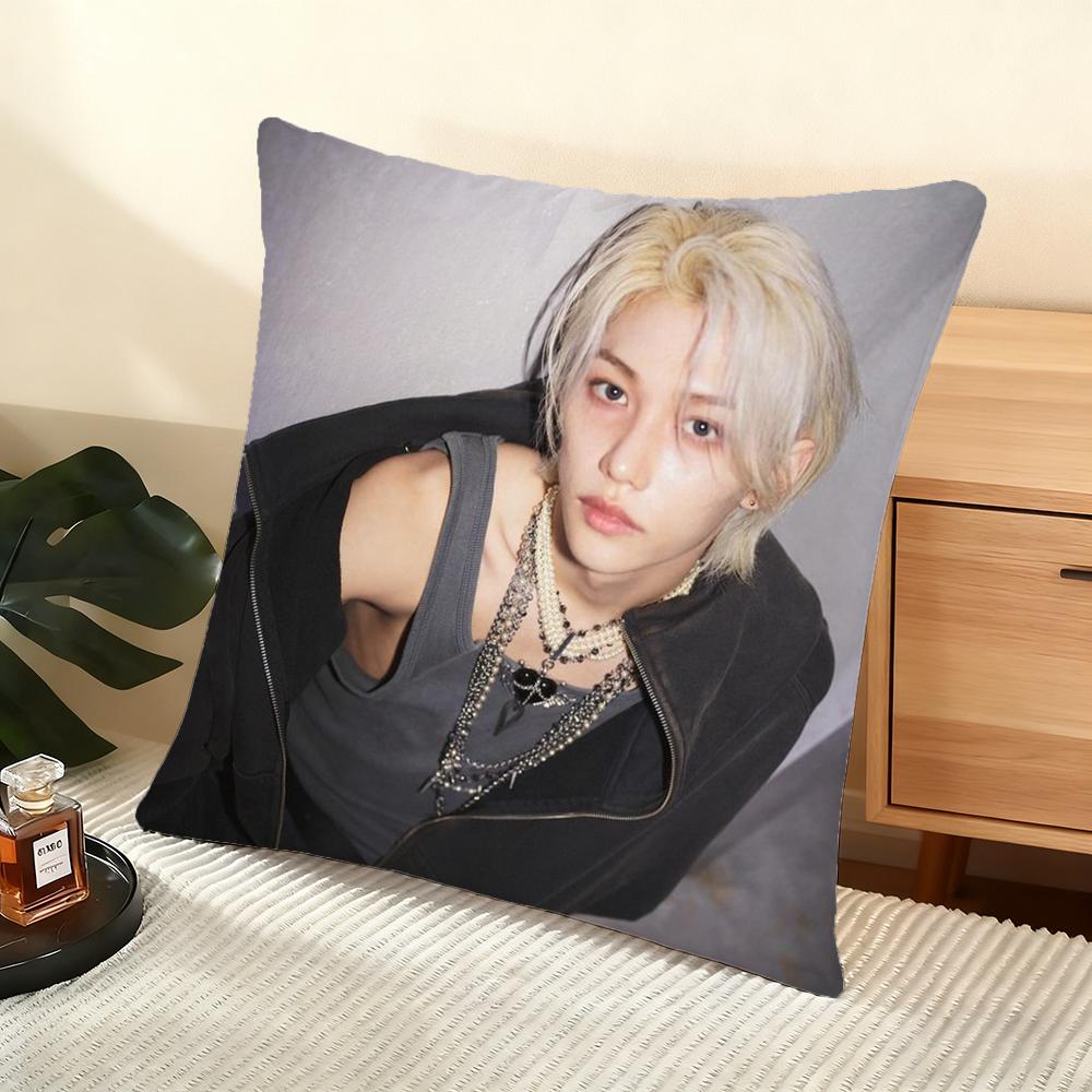 Cushion Cover Silky Short Plush Home Sofa Cushion Cover - Invisible Zipper Home Decoration Cool Boy Felix
